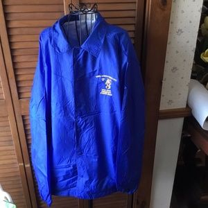 MENS "CARDINAL" WINDBREAKER, NYLON w LINING SIZE XL 160th RUTLAND VT STATE FAIR